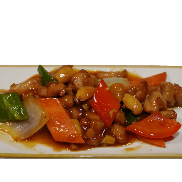 Pollo con almendras